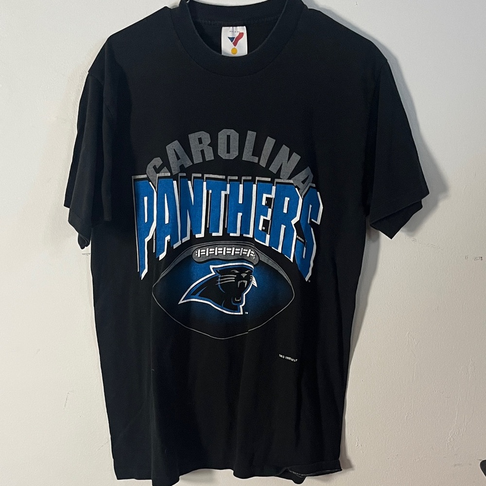VTG 90’s CAROLINA PANTHERS NFL TEE SZ L SINGLE STITCH